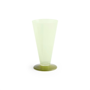Hay - Conical Vase - Small - Lys grøn/mørk lime