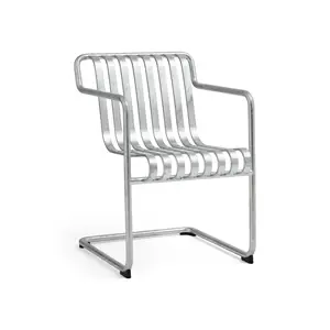 Hay - Palissade Cantilever Dining Armchair - Galvaniseret stål