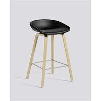 HAY - About a Stool - "Oak soaped stainless leather sierra"