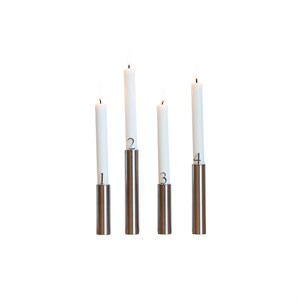 55° N - Adventstal til lysestager - Stainless Steel