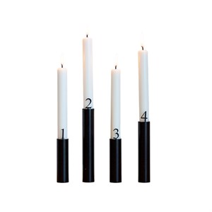 55° N - Adventstal til lysestager - Black Powder Coated Steel