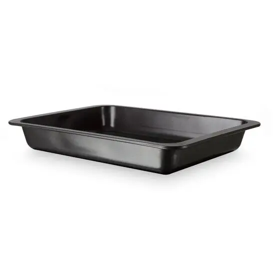 Sort bradepande, rektangulær, glat overflade, mål 36,5 x 24,5 cm, fra Royal Series.