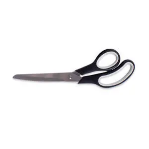Saks med sorte håndtag og sølvblade, 25 cm lange, fra Royal Series.