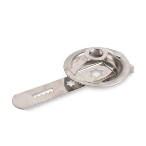 Metalpladesæt med stjerne- og zigzag-udskæringer til gammeldags kødhakker.