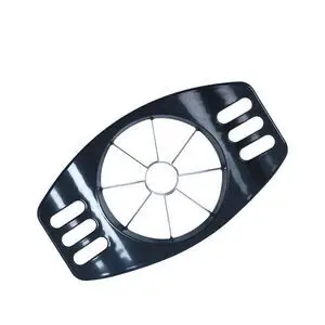 Æbledeler med cirkulære skær og håndtag på hver side til nem opskæring af æbler.