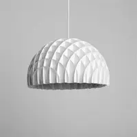 LAWA Design - Lampe - Arc, Hvid og Hvid ledning - ø 40 cm