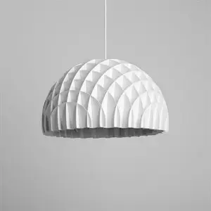 LAWA Design - Lampe - Arc, Hvid og Hvid ledning - ø 40 cm