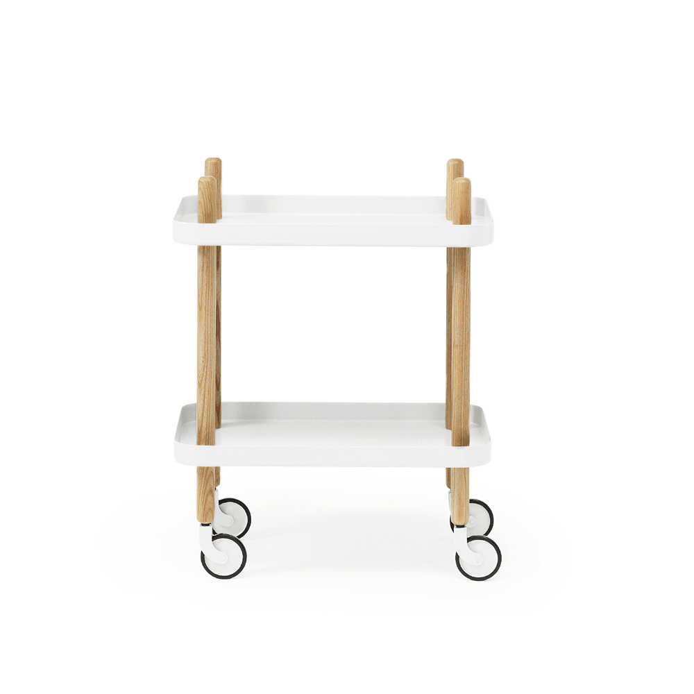 Normann copenhagen block bord hvid gratis fragt Rustikt havebord