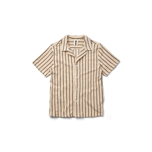 Bongusta - Naram - Skjorte - Creme & ink - Str. XS 