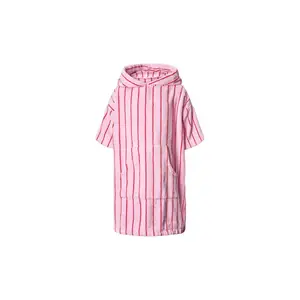 Bongusta - Naram - Børne Poncho - Baby pink & ski patrol - Str. 8-10 år