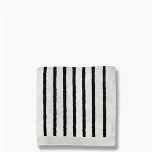 Mette Ditmer - BOUDOIR - Håndklæde, sort/hvid, smalle striber