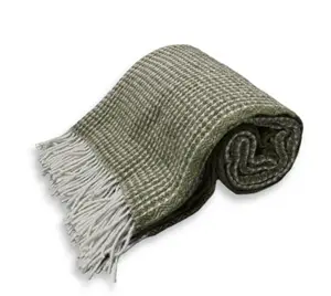 Lovely Linen - Plaid - Uld - Grøn - 130x170 cm