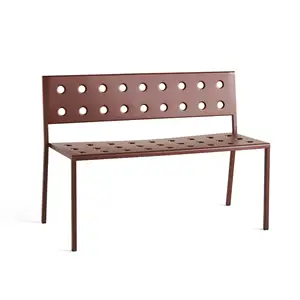 HAY - Balcony - Havebænk - bench - Rød - Længde 114 cm