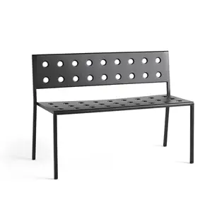 HAY - Balcony - Havebænk - bench - Antracit grå - Længde 114 cm