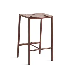 HAY Balcony  Stool - Udendørs høj Barstol 65 cm - Rust rød