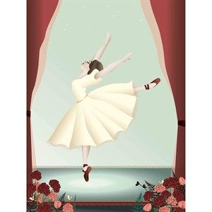 Image of VISSEVASSE - Plakat - Ballerina - 30x40 cm