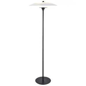 Halo Design - Gulvlampe - Baroni - Ø46 cm - Opal/Sort