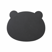 LindDNA - Dækkeserviet - Kids Table Mat "Bear" - Nupo anthracite