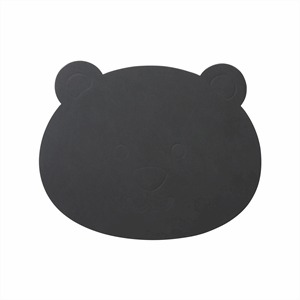 LindDNA - Dækkeserviet - Kids Table Mat "Bear" - Nupo anthracite