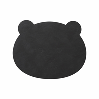LindDNA - Dækkeserviet - Kids Table Mat "Bear" - Nupo black