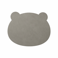 LindDNA - Dækkeserviet - Kids Table Mat "Bear" - Nupo light grey