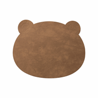 LindDNA - Dækkeserviet - Kids Table Mat "Bear" - Kids table mat - monkey 38x28 - Nupo nature