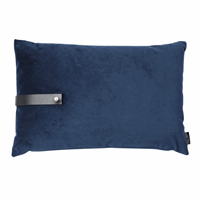 Louise Smærup - Pude - Blå Velour - (40x60 cm)
