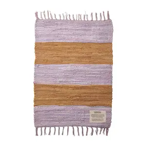 Bongusta - Chindi Rug 45x60cm - Tæppe - Lilac & golden