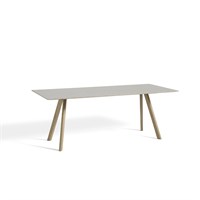 Hay bord - CPH30 table 200 x 90 cm - bordplade linoleum off white/ben sæbebehandlet eg