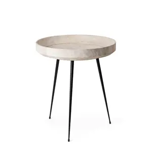 Mater - Bakkebord - Bowl Table - Medium - Grå - Ø46 cm - Waste Edition