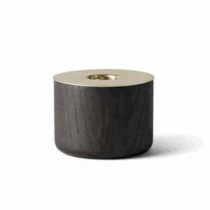 Image of Menu - Chunk of Wood w. Brass - medium