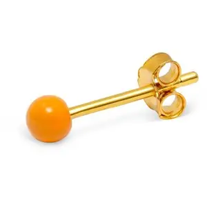 LULU Copenhagen - Colour Ball Ørering, Marigold (1 stk.)