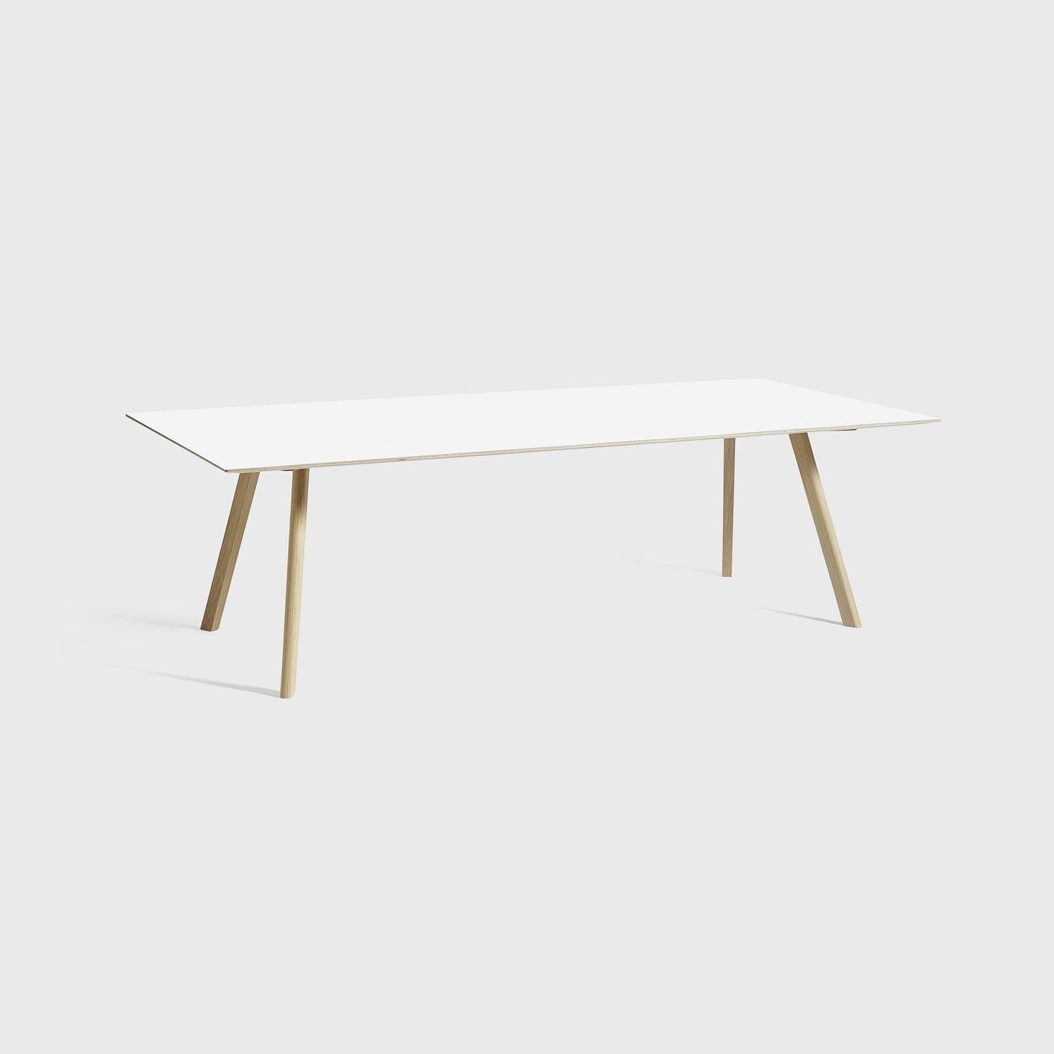 Hay bord cph30/ copenhague table 200 x 90 cm hvid linoleum ... Laminat bordplade 100 x 200