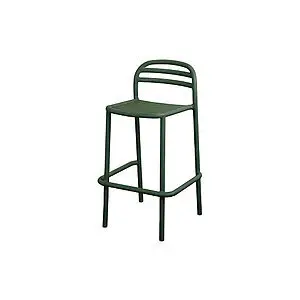Cane-Line - Bliss barstol, stabelbar  Dark green, aluminium