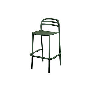 Cane-Line - Bliss barstol, stabelbar  Dark green, aluminium