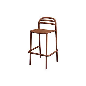 Cane-Line - Bliss barstol, stabelbar  Desert red, aluminium