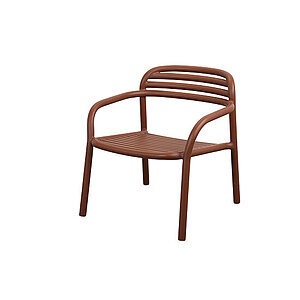 Cane-Line - Bliss loungestol, stabelbar  Desert red, aluminium