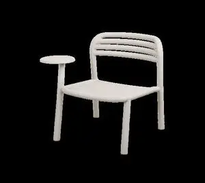 Cane-Line - Bliss loungestol m/sidebord højre  Sand, aluminium