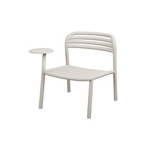 Cane-Line - Bliss loungestol m/sidebord højre  Sand, aluminium