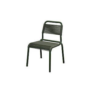 Cane-Line - Al Dente stol, stabelbar m/dark green Cane-line Weave Dark green, aluminium