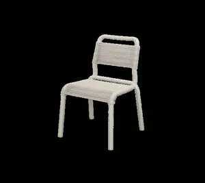 Cane-Line - Al Dente stol, stabelbar m/sand Cane-line Weave Sand, aluminium