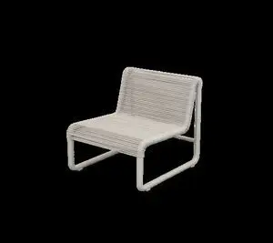 Cane-Line - Al Dente loungestol m/sand Cane-line Weave Sand, aluminium