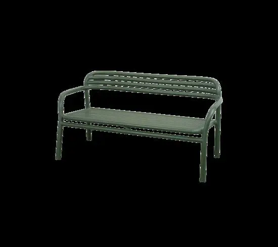 Cane-Line - Bliss sofa, stabelbar  Dark green, aluminium