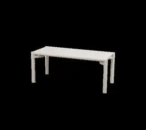 Cane-Line - Bliss sofabord/bænk  Sand, aluminium