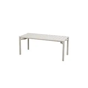 Cane-Line - Bliss sofabord/bænk - Sand, aluminium