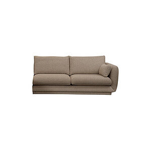 Cane-Line - Bloom 2-pers. sofa venstre modul m/plint Prisgruppe 4 Taupe, Flair/Kimi