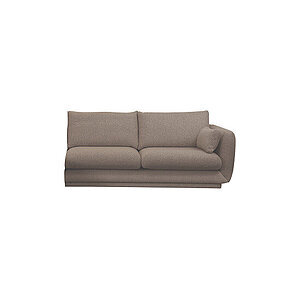 Cane-Line - Bloom 2-pers. sofa venstre modul m/plint Prisgruppe 2 Brown, Prosecco