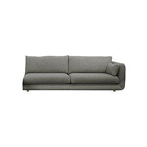 Cane-Line - Bloom 3-pers. sofa venstre modul m/teakben Prisgruppe 4 Light grey, Essence