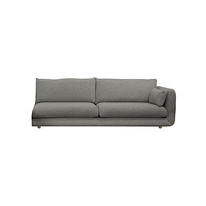 Cane-Line - Bloom 3-pers. sofa venstre modul m/teakben Prisgruppe 4 Grey, Essence
