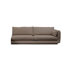 Cane-Line - Bloom 3-pers. sofa venstre modul m/plint Prisgruppe 4 Taupe, Flair/Kimi